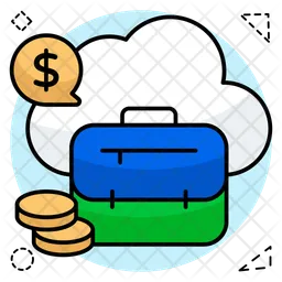 Cloud Briefcase  Icon