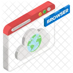 Cloud Browser  Icon