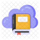 Cloud Buch Cloud Broschure Cloud Bildung Symbol