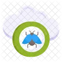 Cloud Bug Cloud Virus Cloud Malware Icon