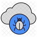 Cloud Bug Cloud Virus Cloud Malware アイコン