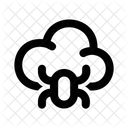 Virus Bug Cloud Icon