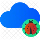 Cloud Bug Cloud Virus Cloud Malware Icon