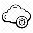 Cloud Virus Cloud Bug Malicious Cloud Icon
