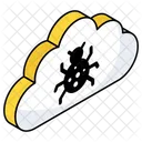 Cloud Bug Cloud Virus Cloud Malware Icon
