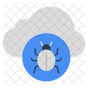 Cloud Bug Cloud Virus Cloud Malware Icon
