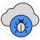Cloud Bug Cloud Virus Cloud Malware Icon