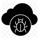 Cloud Bug Cloud Virus Cloud Malware Icon