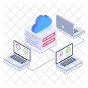 Cloud Business Infographic  Icon