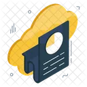 Cloud Analytics Cloud Infographic Cloud Statistics Icon