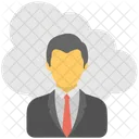 Cloud Businessman  Icon