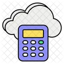 Cloud Calculation  Icon