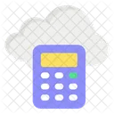 Cloud Calculation Cloud Calculator Cloud Accounting Icon