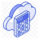 Cloud Calculation Calculator Icon