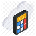 Cloud Calculation Cloud Mathematics Cloud Math Icon