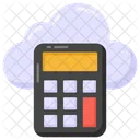 Cloud Accounting Cloud Calculator Cloud Gadget Icon
