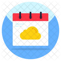 Cloud Calendar  Icon