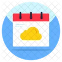 Cloud Calendar  Icon