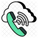 Cloud Call Telecommunication Cloud Telephone Icon