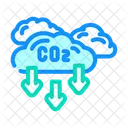 Emission Reduction Carbon Icon