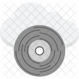 Cloud Cd  Icon