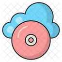 Cd Cloud Disc Icon