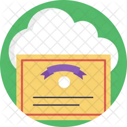 Cloud certification  Icon