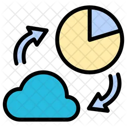 Cloud chart  Icon