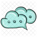 Cloud Chat Chat Bubbles Cloud Bubbles Icon