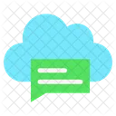 Cloud Chat Cloud Message Cloud Conversation Icon