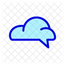 Cloud Chat Cloud Communication Cloud Conversation Icon