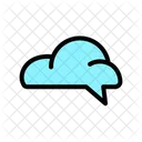 Cloud Chat Cloud Communication Cloud Conversation Icon