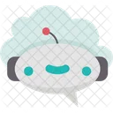 Cloud Chatbot Cloud Robotics Icon