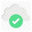 Cloud Check Verified Cloud Approved Cloud 아이콘