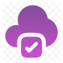 Cloud Check Cloud Computing Cloud Data Icon