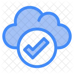 Cloud Checked  Icon