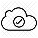 Cloud Check Database Icon