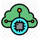 Cloud Computer Data Icon