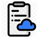 Clipboard Cloud Sheet Icon