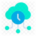 Cloud Clock Online Storage Icon