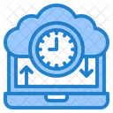 Cloud Clock Time Watch Icon