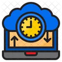 Cloud Clock Time Watch Icon