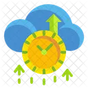 Cloud Clock  Icon