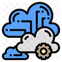 Cluster Cloud System Online Icon