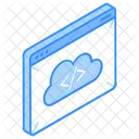 Cloud Codierung Cloud Programmierung Speichercode Symbol