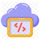 Cloud Programming Cloud Coding Cloud Development Icon