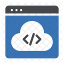 Cloud Coding Cloud Webpage Icon