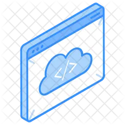 Cloud Coding  Icon