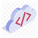 Cloud Coding Development Icon