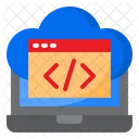 Cloud Coding Cloud Programming Code アイコン